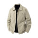 2025 Men's Trendy Brand Work Jacket Thin Spring and Autumn New Arrival Street Casual Jacket Solid Color Laps Multi-Pocket Top