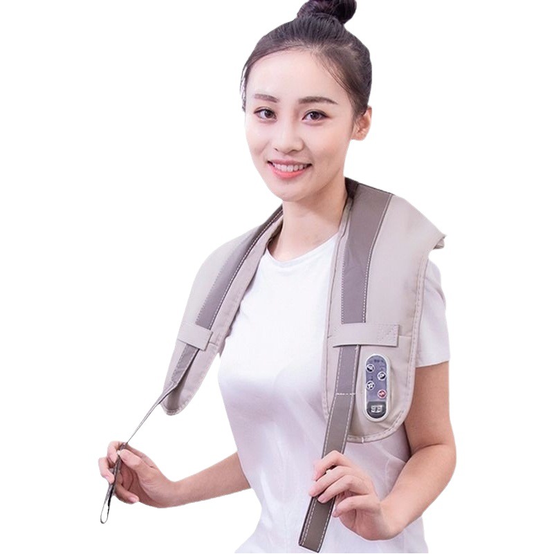 Shoulder and neck multifunctional cervical massager beating waist back shoulder whole body heating simulation massager shawl