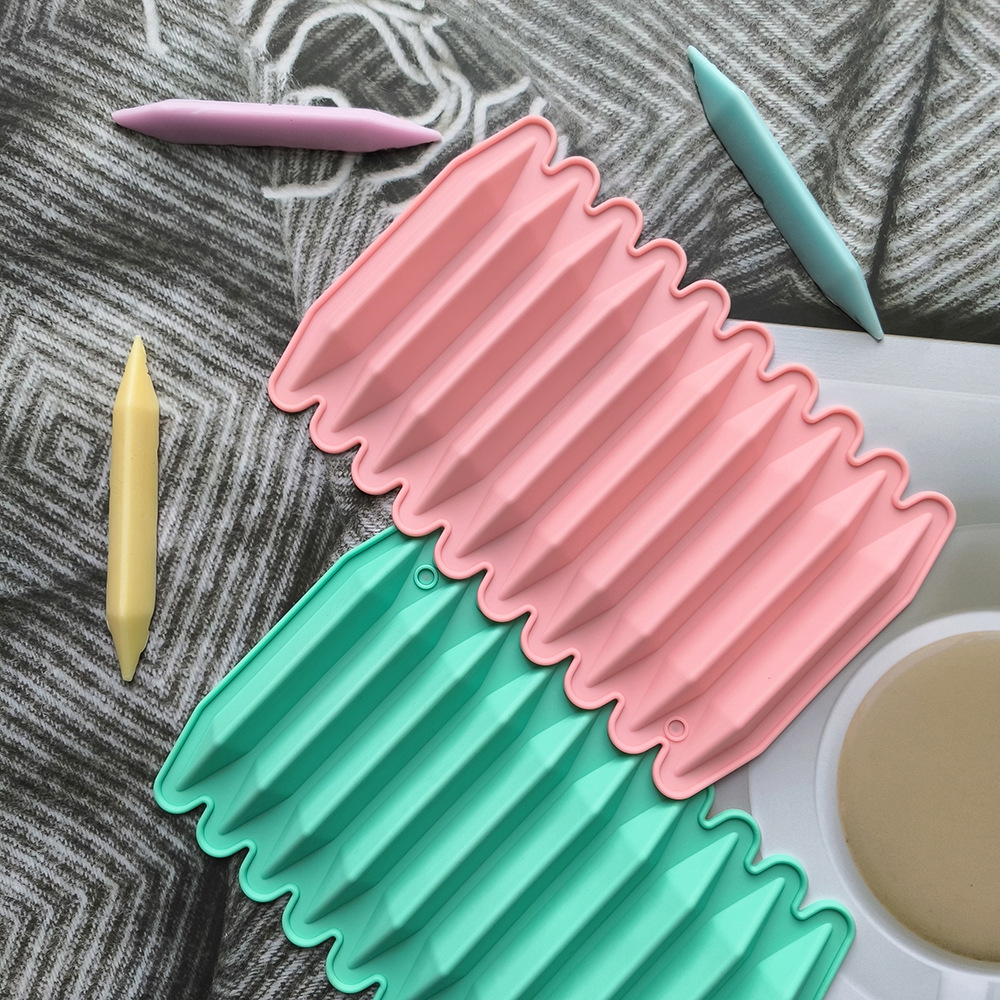 10 lápices de lápices 741 molde de silicona molde de galletas molde de chocolate molde de pastel decoración utensilios de horneado