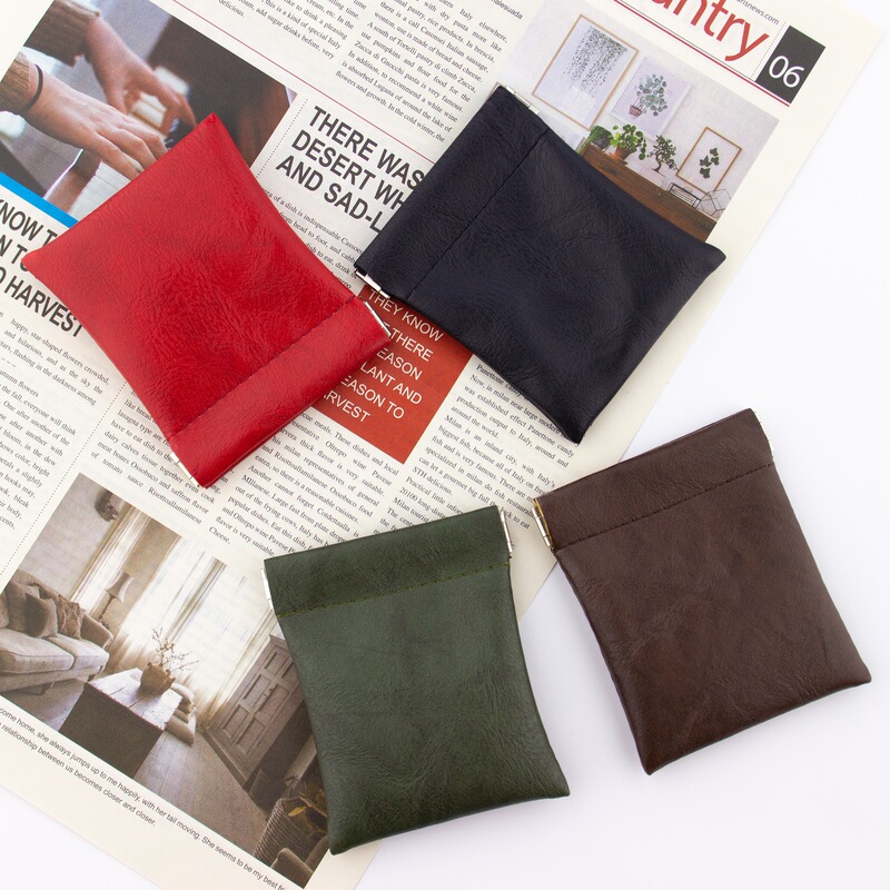 Coin Purse Dry Ba Leather Faux Leather Women's Key Bag Coin Earphone Small Storage Bag Card Bag Novelty Men's