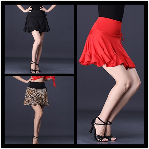 Latin dance skirt new practice skirt skirt waist seamless skirt female adult dance costume square dance short