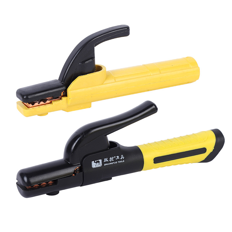 Doble camello estilo europeo pinza de soldadura eléctrica elfado forjado pinza de soldadura eléctrica pinza a prueba de fugas eléctricas a prueba de escaldado grueso pinza de soldadura al por mayor image 5