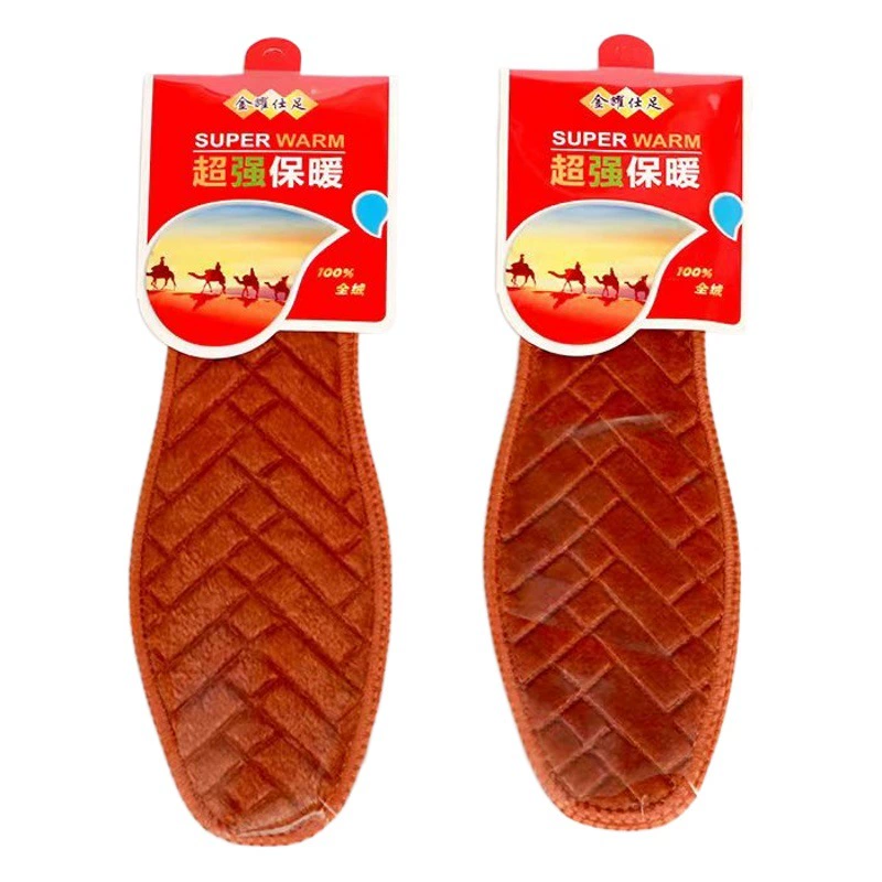 Теплая стелька с тиснением, утолщенный дезодорант на флисовой подкладке, впитывающий пот, дышащий мягкий зимний плюшевый войлок, мужские и женские ватные тампоны