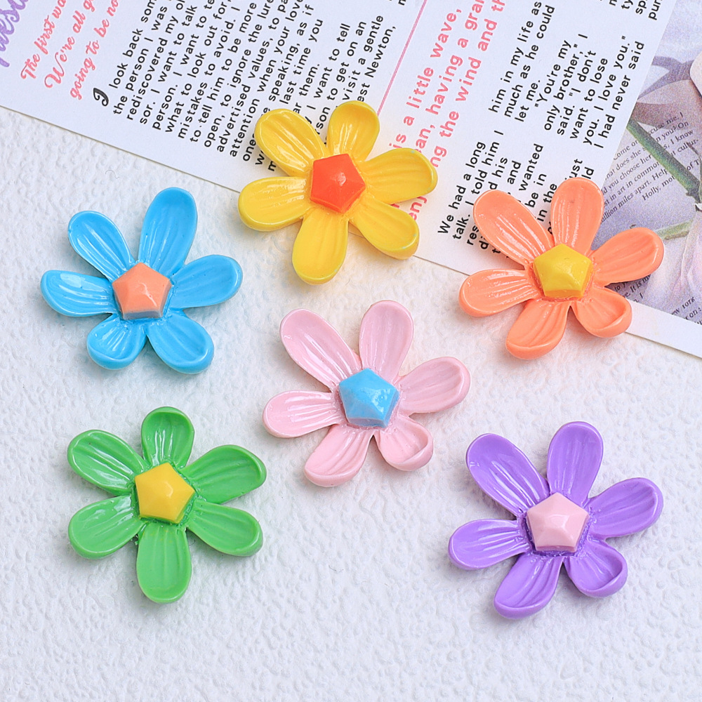 [Xidua fábrica al por mayor] hecho a mano DIY crema pegamento teléfono caso tocado horquilla resina accesorios pequeña flor