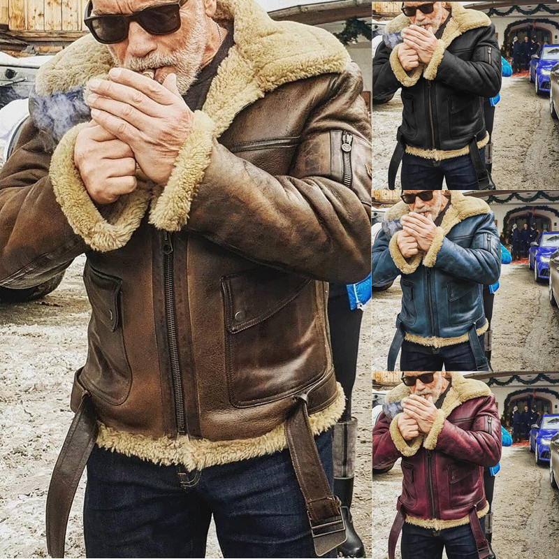2024 Winter Nieuw Product leer pluche Straatbont geïntegreerde heren verdikte jas_voghion.com