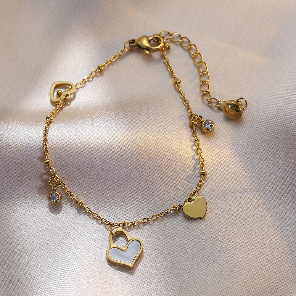 Japonês e Coreano Personalizado Simples e Versátil Peach Heart Inns Estilo Pequeno Design Senso Amor Artesanato_voghion.com