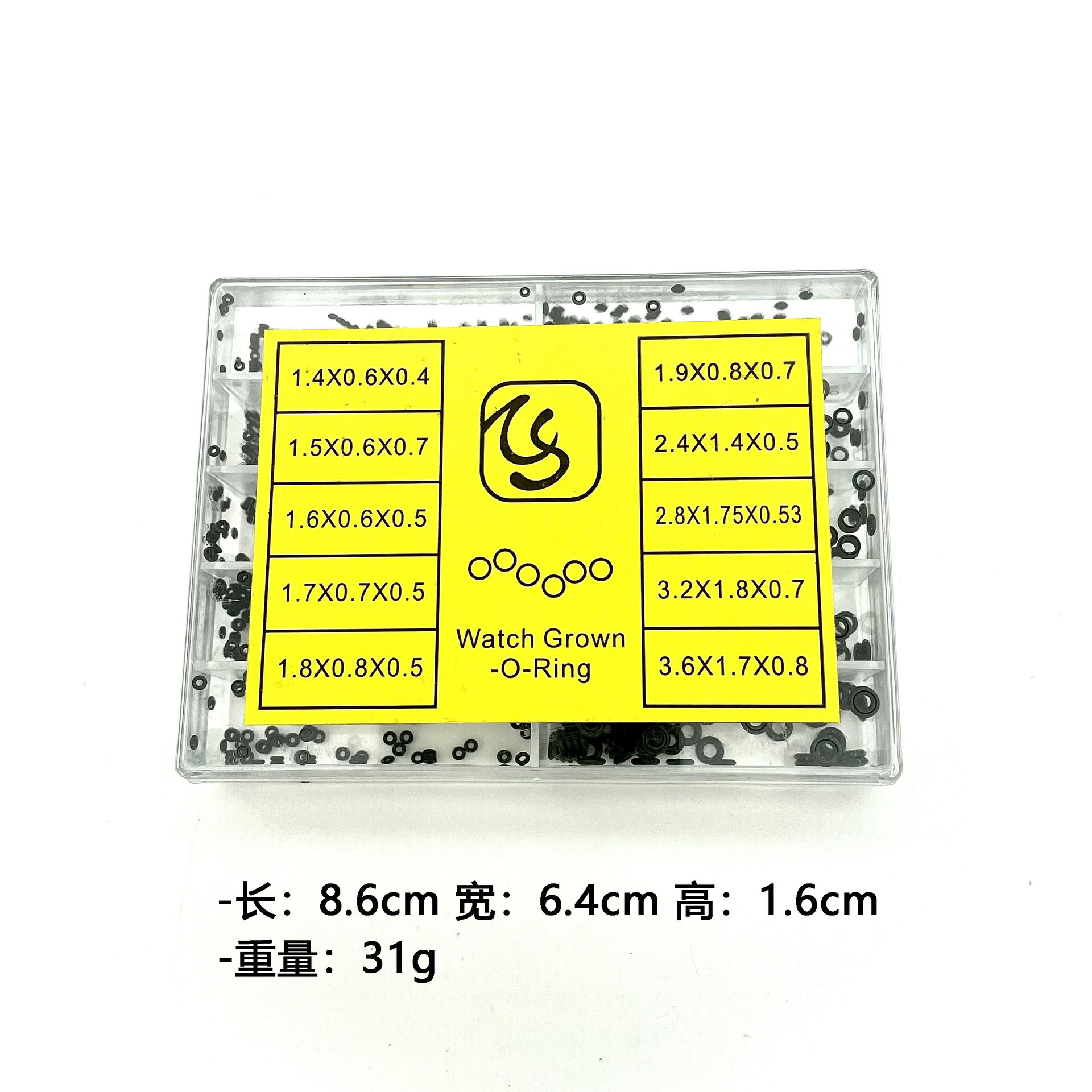 (2개) 시계 핸들 헤드 씰 링 방수 링 크라운 먼지 링 10 사양 크기 시계 수리 액세서리 도구
