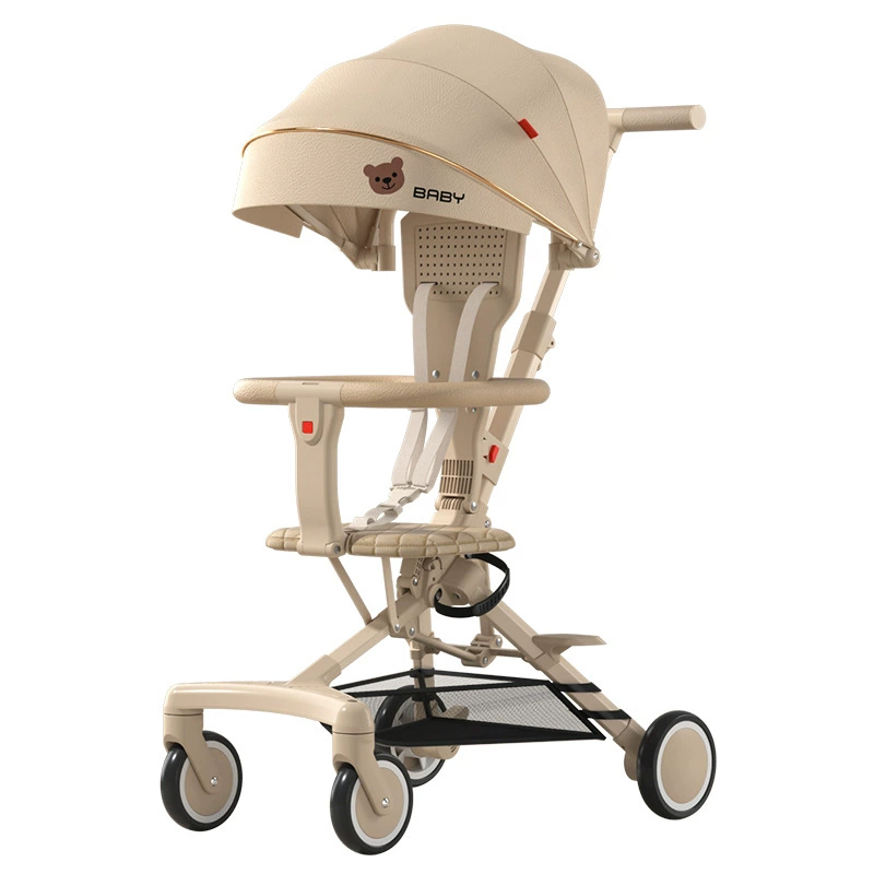 Children's trolley to go out, foldable tower, stroller