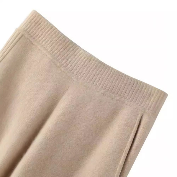 Demi-season woolen cashmere trousers