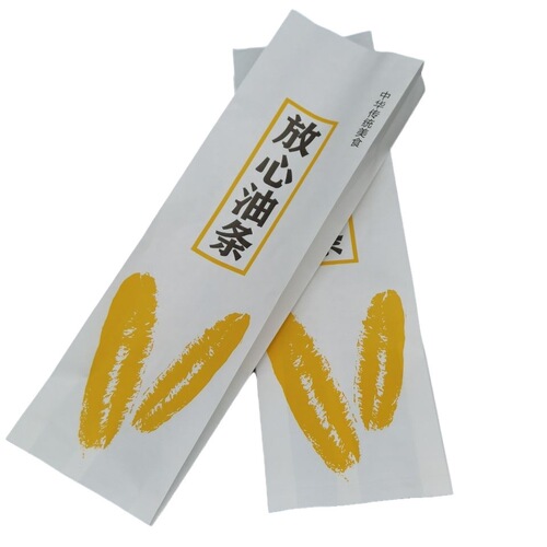 Paper bag for stone mill oil stick, disposable food-grade peace of mind oil stick takeout packing paper bag, oil-resistant paper bag