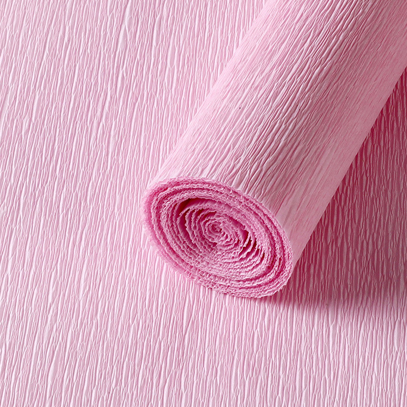 Thickened [Light Pink] Crepe Paper - 1 roll