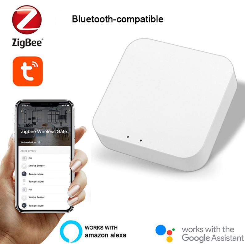 Tuya graffiti WiFi inteligente/ZigBee interruptor de encendido y apagado de temperatura y humedad puerta sensor magnético enchufe interruptor de escena