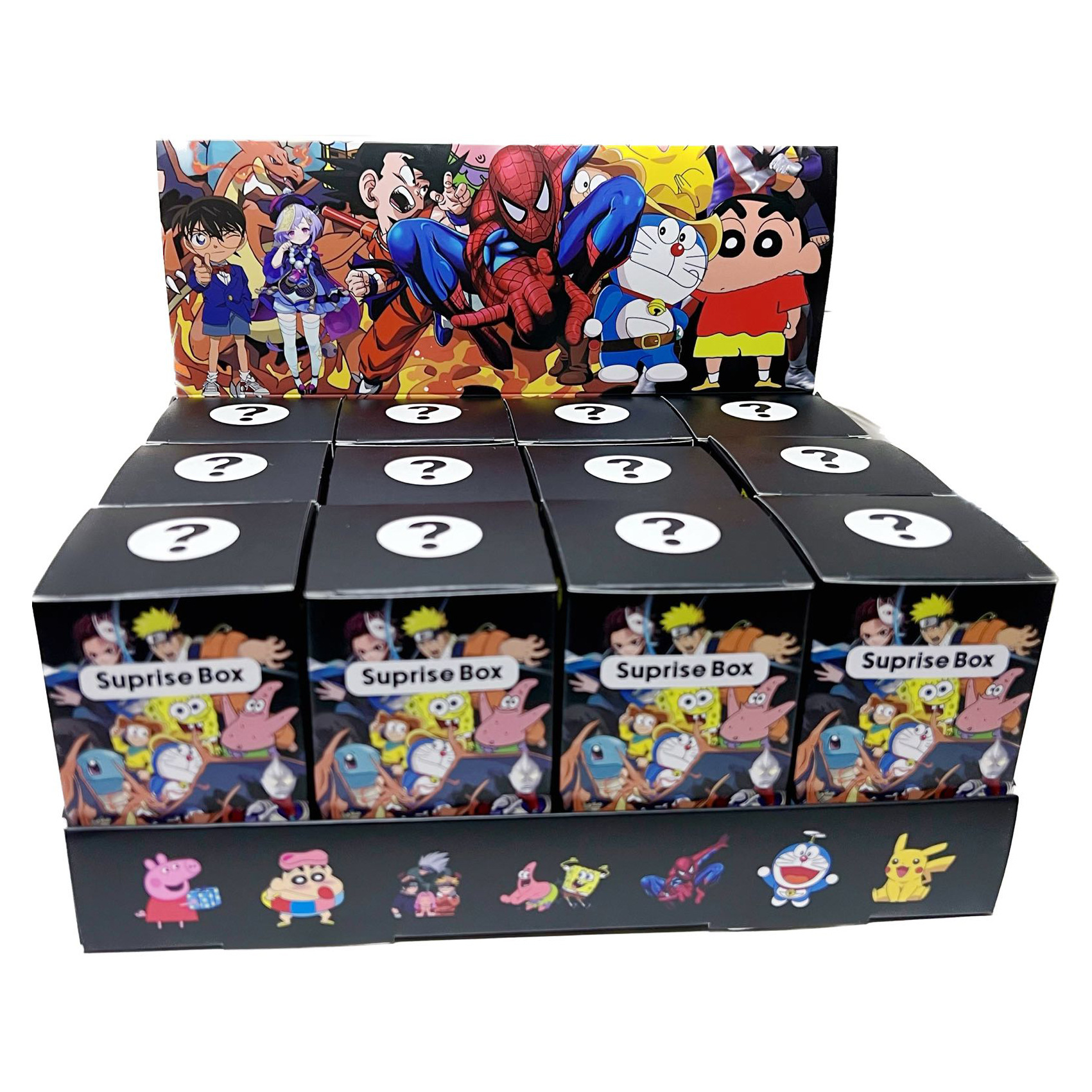 애니메이션 블랙 일반 스타일 6*6*10 작은 상자(빈 상자/접착제 없음)