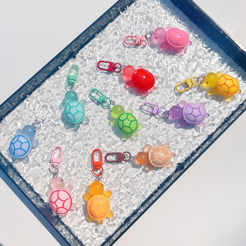 Cartoon Resin Turtle Keychain Ins Style Backpack Gift Pendant Car Key Decoration Father's Day Gift Cartoon Resin Turtle Keychain Ins Style Backpack Gift Pendant Car Key Decoration Father's Day Gift