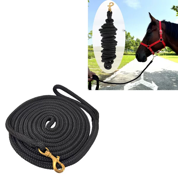 Double Braided Nylon Horse Leash, Horse Leash with Large Horse Hook, Horse Leash, Horse Walking Rope, Horse Tethering Rope