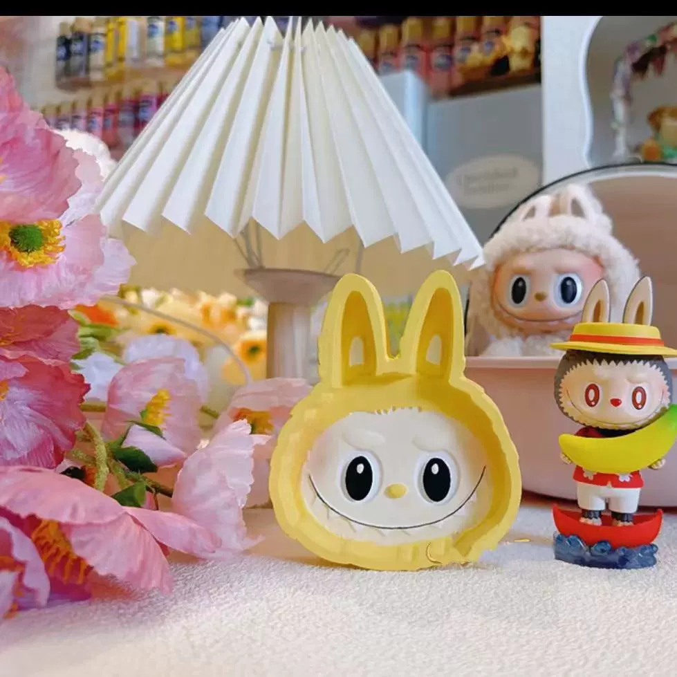 Labubu gypsum doll first generation second generation third generation labubu DIY graffiti peripheral clothes accessories plate