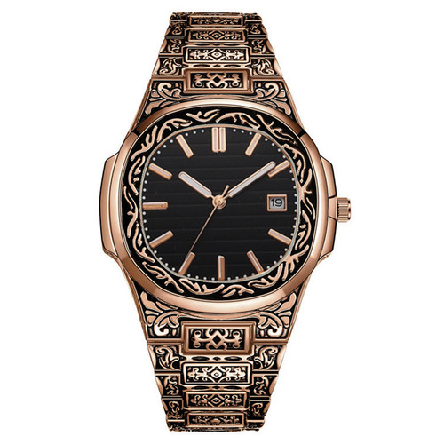 Cross-border steel belt, classic watch, personalized trendy business men's watch, men's watch, retro fashion wholesale