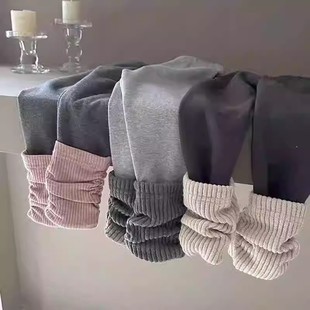 Girls' Spring and Autumn New Sweet Versatile Leggings Kindergarten Baby Korean Style Trendy Slouch Socks Casual Pants