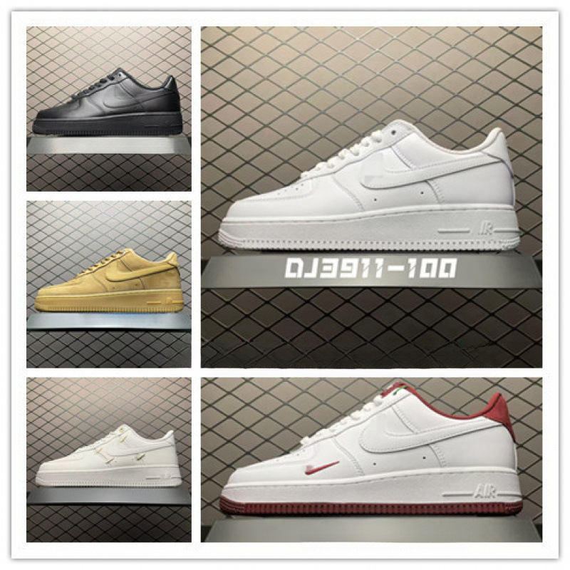 Putian Shoes Af1 Pure Original Air Force 1 Mid Air Force 1 Classic Low-Top Sports and Leisure Sneakers for Men and Women