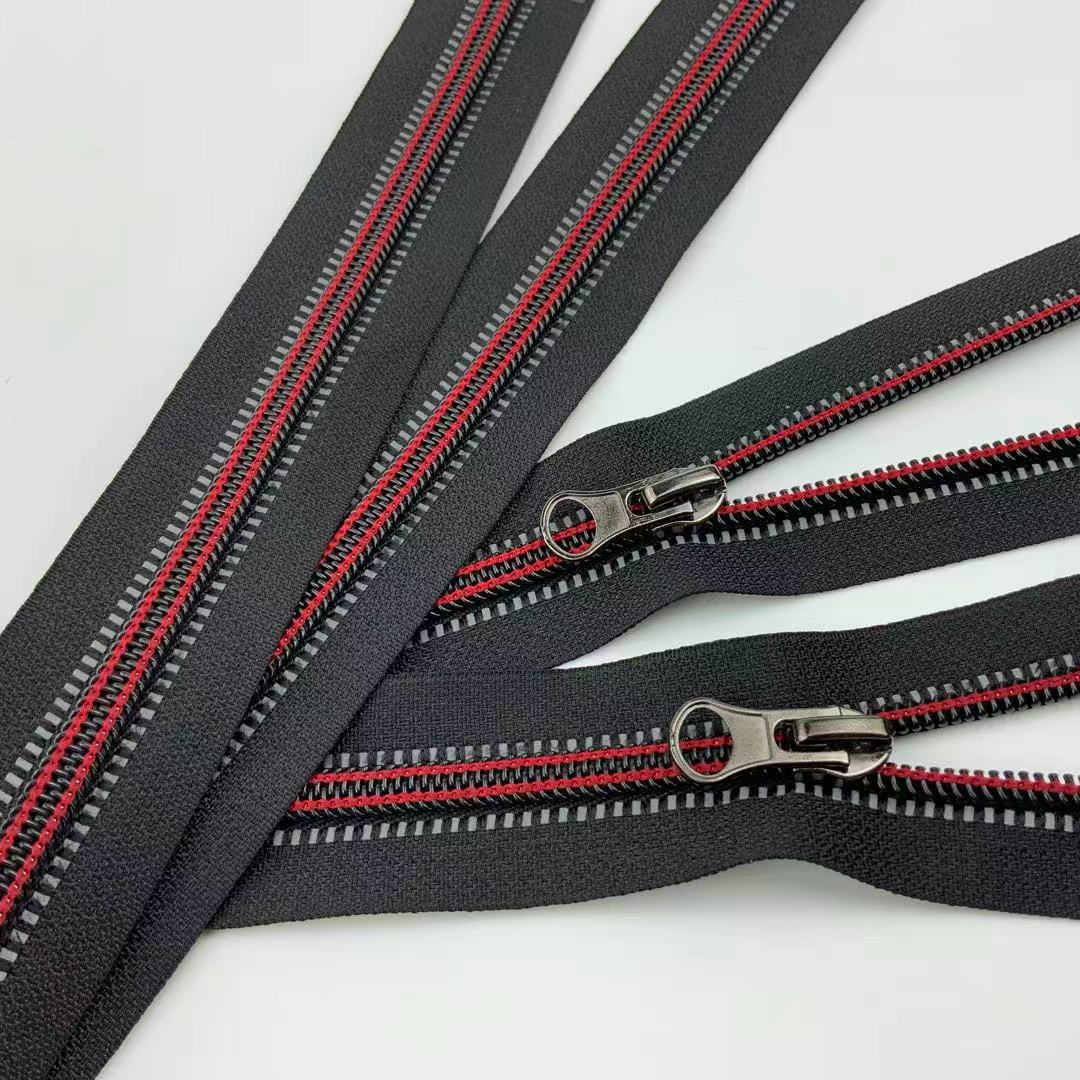 3号尼龙拉链闭尾口袋家访裤子5号拉链条黑白色批发多尺寸