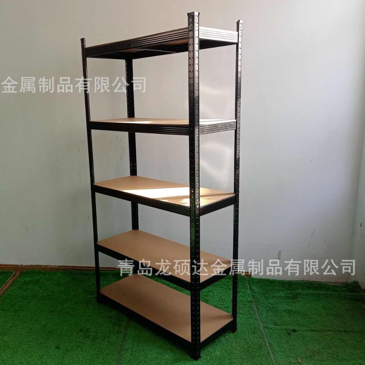 Almacenaje de fábrica de origen, estante de metal de almacenamiento, tablero de madera multicapa de múltiples especificaciones, estante en capas libre