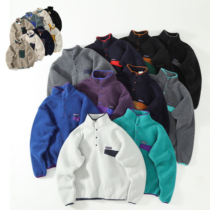 Original Japanese Style Pata Outdoor Fleece Stand Collar Pullover Sweatshirt Thickened Fleece Zipper Jacket Trendy Jacket Original Japanese Style Pata Outdoor Fleece Stand Collar Pullover Sweatshirt Thickened Fleece Zipper Jacket Trendy Jacket