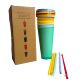 Factory Direct Large Capacity 710ml Temperature-Sensitive Color-Changing Cup Single-Layer Plastic Water Cup Fashionable Straw Milk Tea Cup