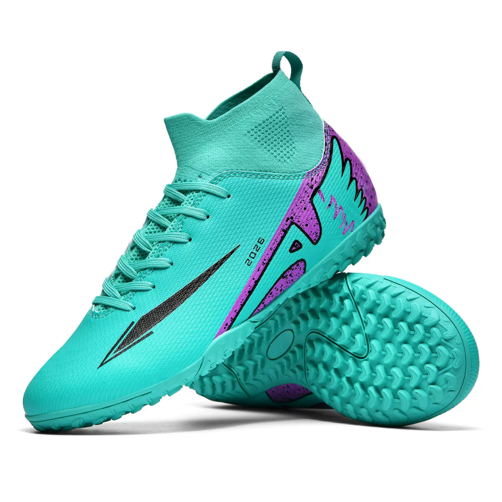 足球鞋中小学生青少年儿童TF碎钉男女长钉草坪成人比赛运动训练鞋