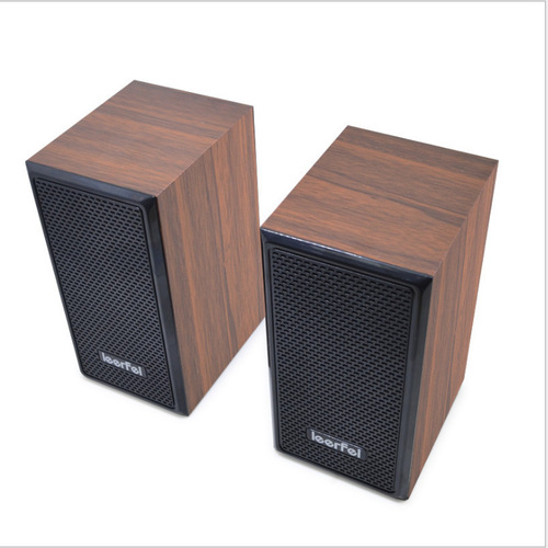 d091 Wooden Wired Portable Computer Audio Desktop Notebook Desktop In-Box Gift Small Speaker Wholesale