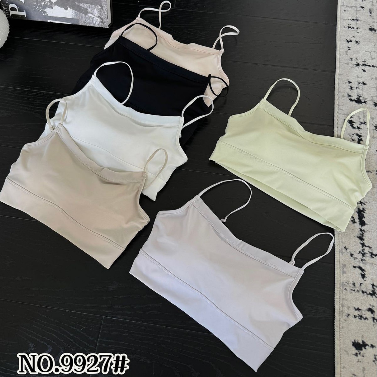 New ice silk beautiful back lingerie thin shoulder strap fixed cup suspender strap breast breathable anti-exposure U-shaped beautiful back lingerie for women