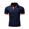 Summer new men's casual short-sleeved polo shirt