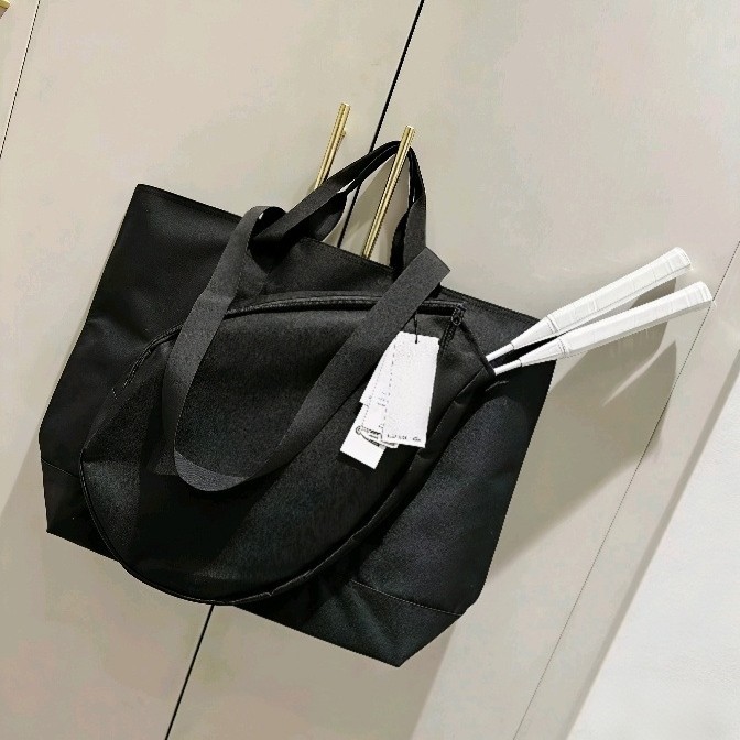 L Brand Badminton Bag for Women, Tennis Racket Backpack, Adult Single-Shoulder Retro Bag, Men's Student Crossbody Sports Bag