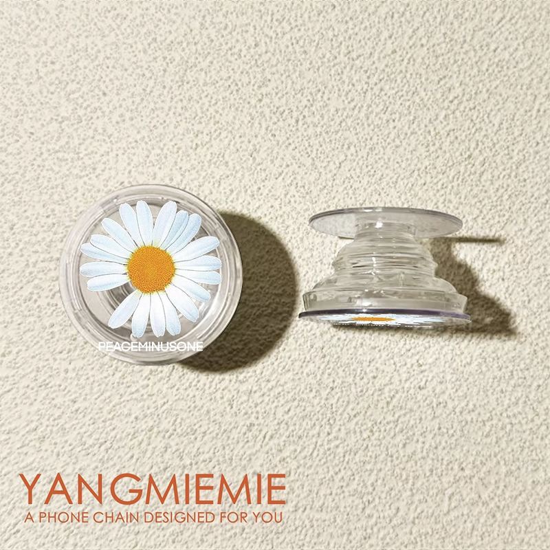 Daisies redondas creativas airbag soporte de teléfono móvil pegado rotación 360 retráctil perezoso perseguir la mesa