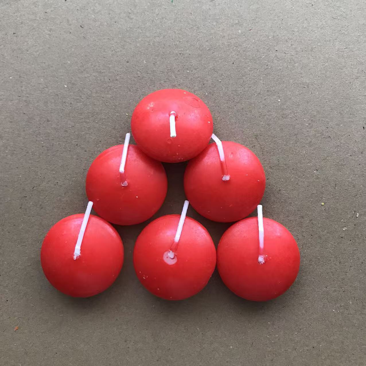 Spherical candle for St. Valentine's Day 2