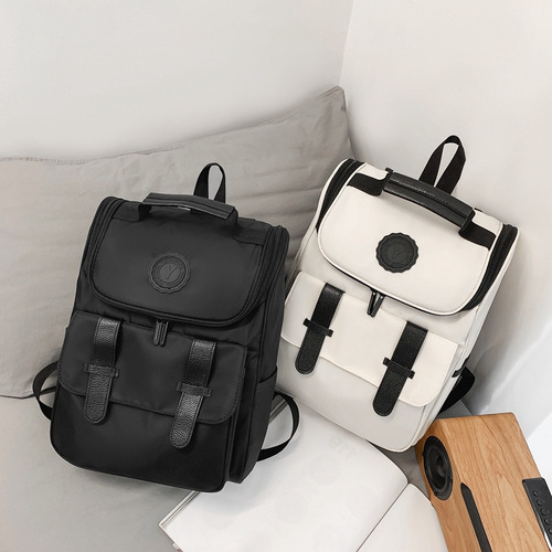 New fashionable backpack men's school bag junior high school student Korean style simple backpack trend Harajuku backpack