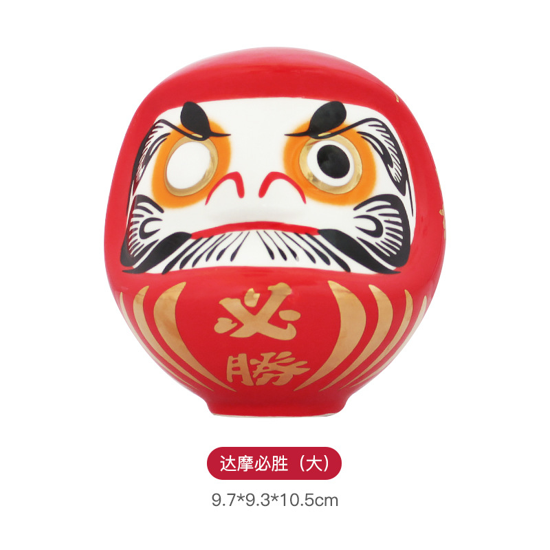 Adornos de cerámica creativa, origen japonés, bendición, fortuna, Damo tumbler, significado, regalo afortunado