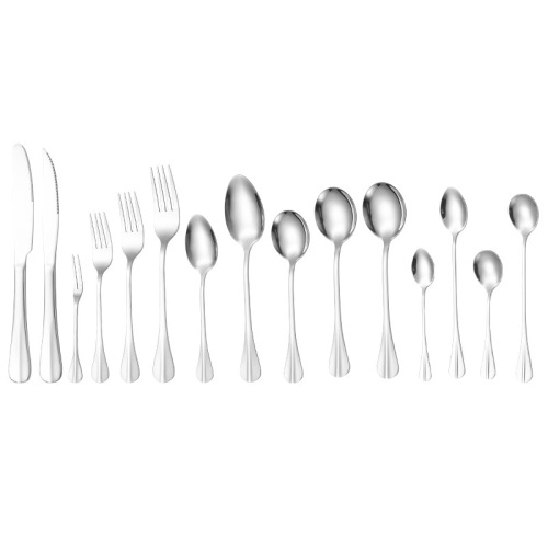 Stainless steel knives, forks and spoons Western tableware champion series hotel gifts steak knives meal forks dessert spoon set wholesale