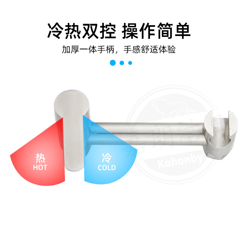 304 stainless steel shower faucet with cold and hot water, spray gun, multi-functional shower head, and concealed mixing valve undefined