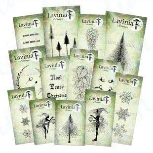 Tree snowflake pattern transparent silicone seal Clear stamps decoration Christmas DIY cut Book phase