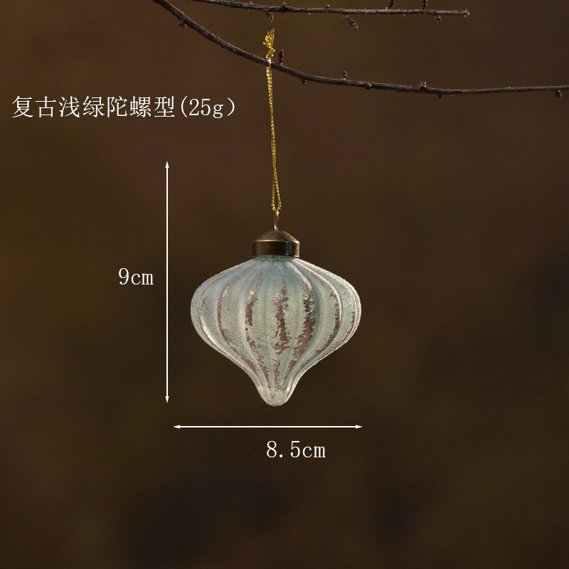 Bola de Navidad de vidrio, bola pintada de forma extraña, decoraciones de Navidad, colgantes, colgantes, escenarios, props, nuevos productos transfronterizos