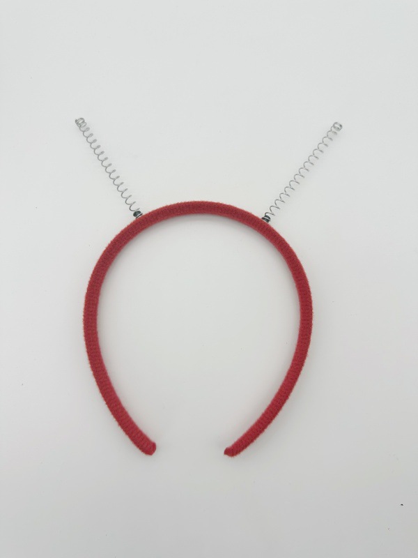 1.3 red brushed cloth with spring