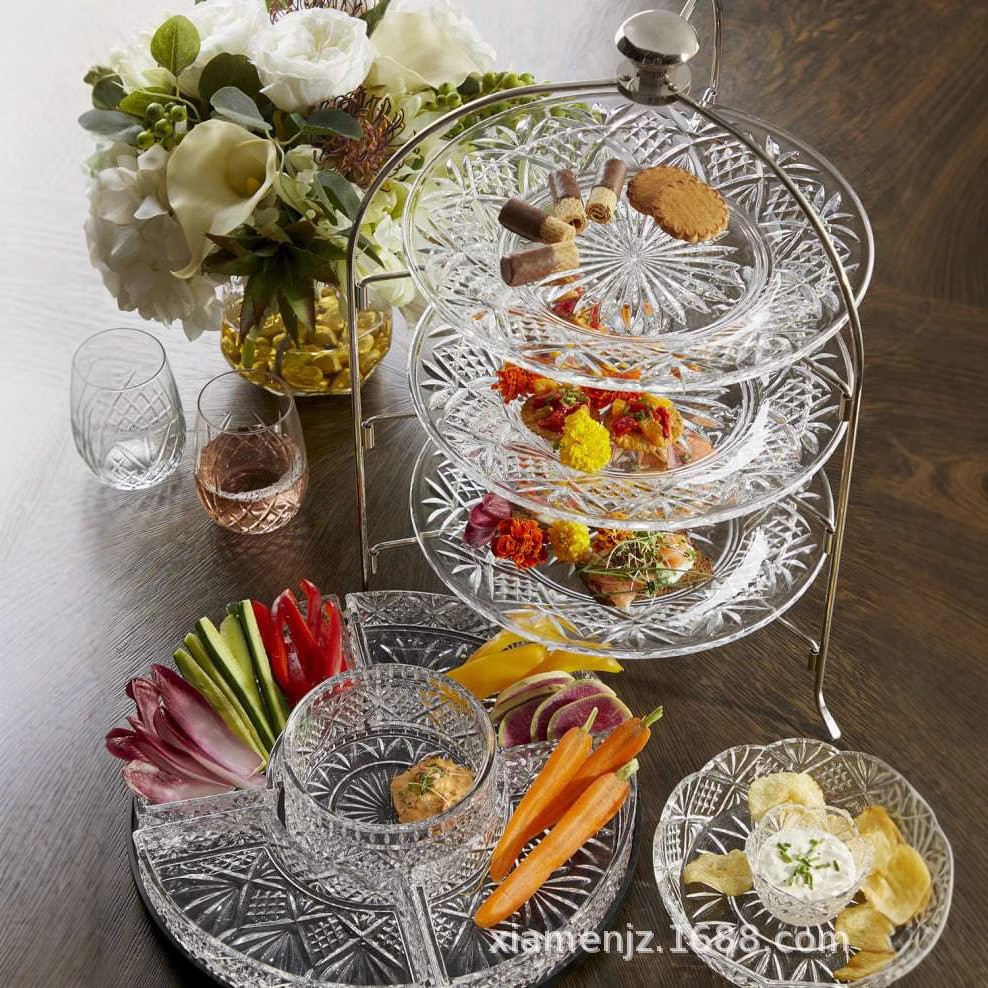 Platos de frutas europeas para la sala de estar doméstica lujosos platos de dulces para refrigerios de la tarde image 3