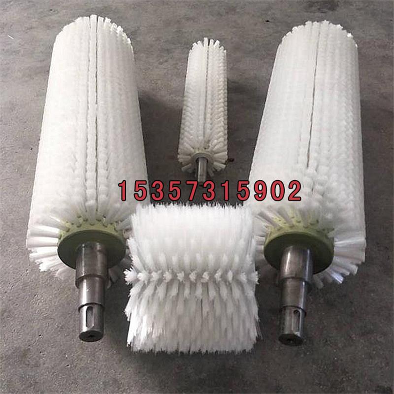 工业圆形毛刷轮清洗除尘小型空心毛刷轮硬毛去刺圆筒圆柱毛刷