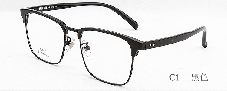 Retro moda lujo clásico ceja marco hombres pueden coincidir con miopía gafas marco 19607