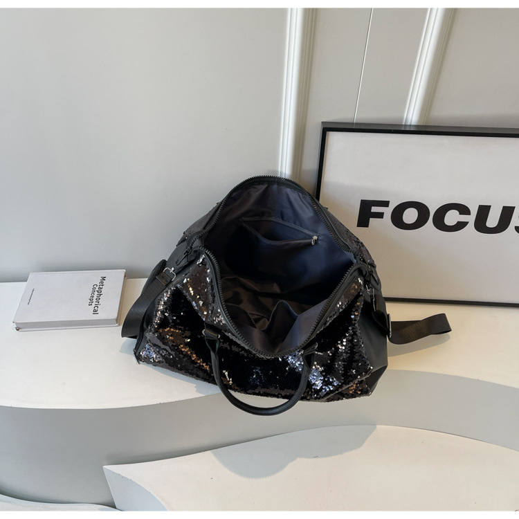Large Size Unisex Basic Solid Color Pu Leather Travel Bags