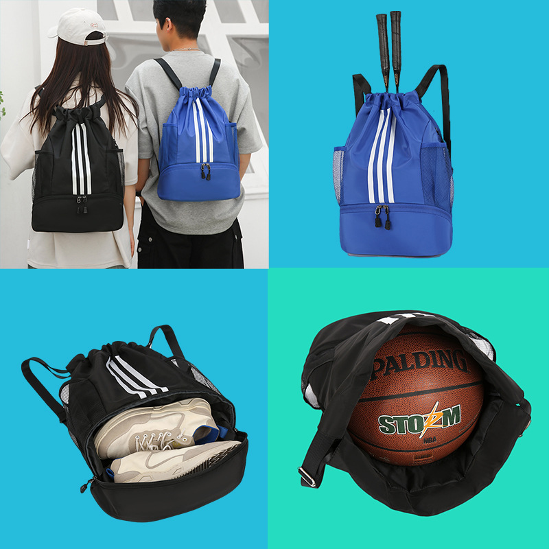 Bolsa de baloncesto mochila de entrenamiento bolsa de bádminton mochila de los hombres bolsa de fútbol de gran capacidad para mujeres impresión al aire libre logotipo personalizado