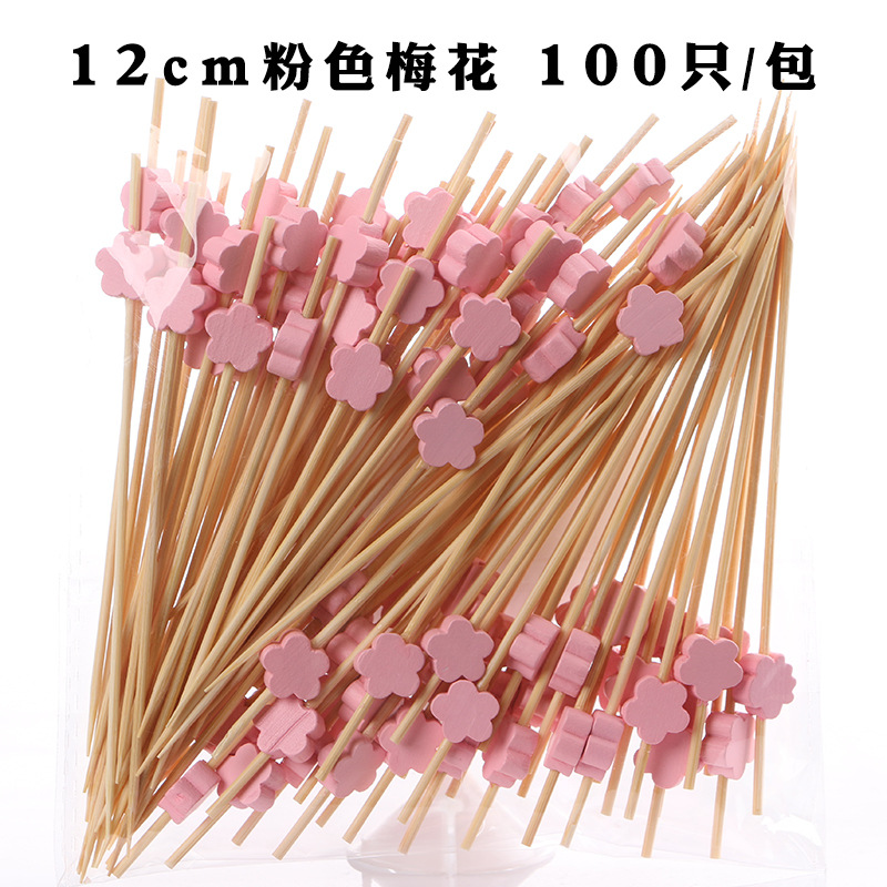 Fruit stick desechable flor stick