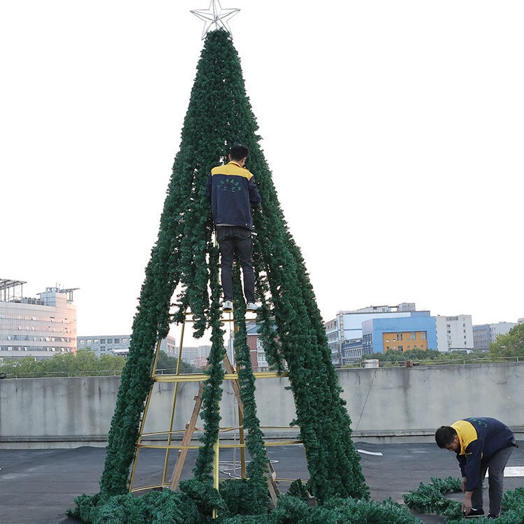 Large Frame Christmas Tree Package 3.4m 5.6m 7.8m 10.12m Christmas Trees Wholesale