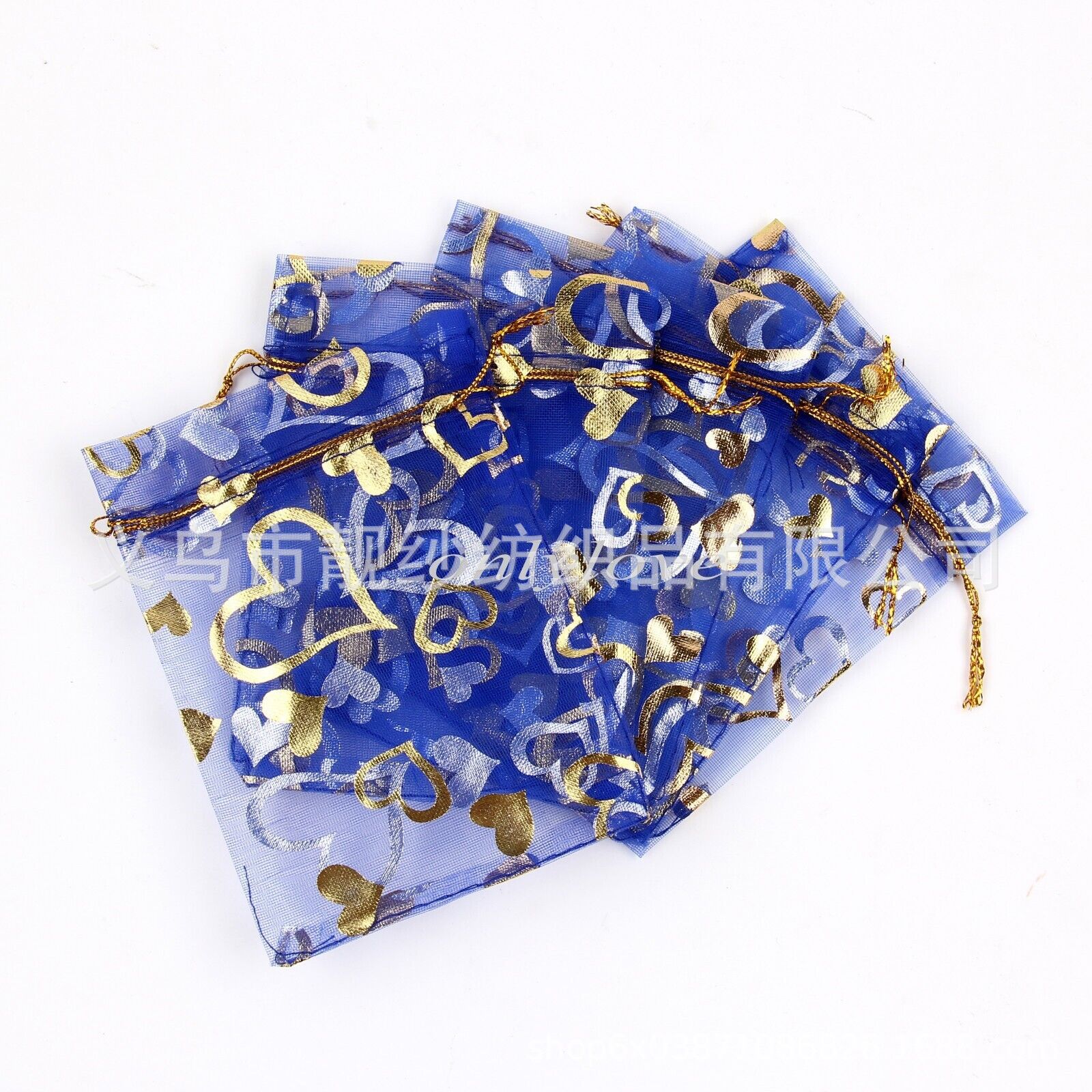 Сапфировое синее персиковое сердце;7*9