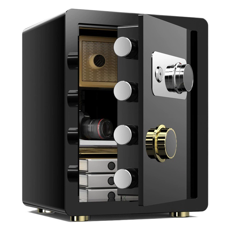 Сварочный топор Сейф для дома, небольшого офиса, Противоугонный сейф, стальной сейф с паролем для отпечатков пальцев, Высокий 40/45 см